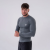 NEBBIA Men‘s T-shirt Long-Sleeve Active Grey