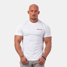 NEBBIA Men‘s T-shirt Minimalist Logo White férfi edzőruha