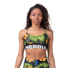 NEBBIA Női sportmelltartó Nebbia Earth Powered 565 Dzsungel Zöld XS melltartó