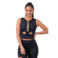 NEBBIA Női top Nebbia Honey Bunny 822 XS fekete női edzőruha