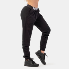 NEBBIA Sweatpants Iconic Mid-Waist Black - NEBBIA