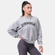 NEBBIA Women‘s Hoodie Iconic Hero Grey - NEBBIA női edzőruha