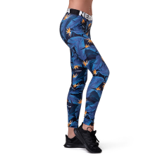 NEBBIA Women‘s leggings Mid Waist Ocean Power blue - NEBBIA XS