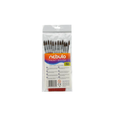 Nebulo Ecset 10-es festett nyéllel 12 db/csomag, Nebulo ecset