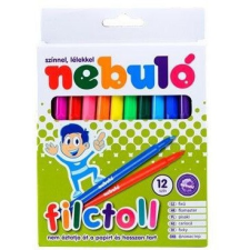 Nebulo Filctoll készlet, 12 db-os, 1 mm, Nebulo filctoll, marker