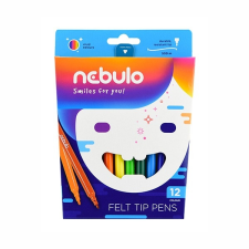 Nebulo Filctoll NEBULO vízbázisú 12db-os készlet filctoll, marker