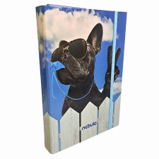  NEBULO Francia bulldog mintás gumis mappa, A/4 mappa