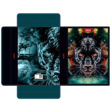 Nebulo Füzetbox A4, hullámkarton, Párduc, Nebulo füzetbox