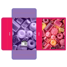 Nebulo Füzetbox A5, hullámkarton, Candy, Nebulo füzetbox