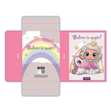 Nebulo Füzetbox NEBULO A/5 hullámkarton Királylány - Unikornis füzetbox