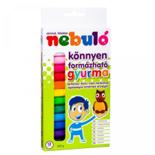 Nebulo Gyurmakészlet, 200g. Nebulo 12 klf. szín gyurma