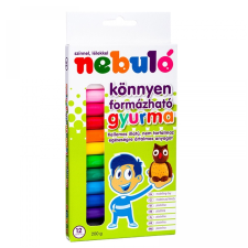 Nebulo Gyurmakészlet, 200g. Nebulo 12 klf. szín gyurma