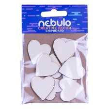 Nebulo Karton dekoráció NEBULO mini szívek 10 db/csomag dekorációs kellék