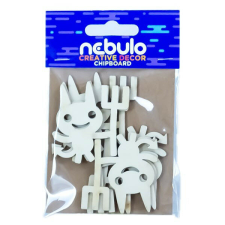 Nebulo Karton dekoráció NEBULO ördögök 6 db/csomag dekorációs kellék