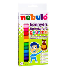 Nebuló NSZGY-12-200 Gyurma 200g - Vegyes színű (12db/csomag) (NSZGY-12-200) gyurma