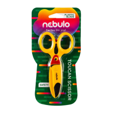 Nebulo Olló, 12cm, biztonsági, műanyag tukán forma, Nebulo olló