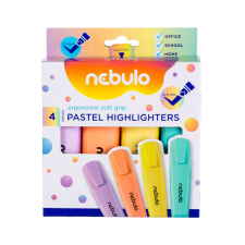 Nebulo Pasztell szövegkiemelő készlet (4 db) filctoll, marker