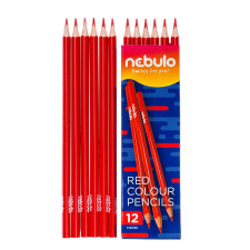 Nebuló Színes ceruza, háromszög, piros (PC-TR-1) (PC-TR-1) színes ceruza
