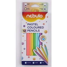 Nebulo Színes ceruza készlet, hatszögletű, , 12 különböző pasztell szín színes ceruza