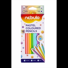 Nebulo Színes ceruza készlet, hatszögletú Nebulo pasztell, 12 klf. szín színes ceruza