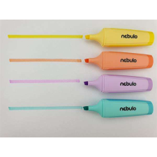 Nebulo Szövegkiemelő, készlet, 2-5 mm, NEBULO, 4 különböző pasztell szín filctoll, marker