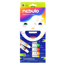  NEBULO Tempera készlet, 12 darabos, NEBULO tempera