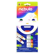 Nebulo Tempera készlet, 12 darabos, NEBULO tempera