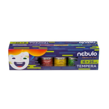 Nebulo Tempera készlet, tégelyes, 25 ml, NEBULO, 6 különböző szín tempera