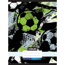 Nebulo : Tűzött kockás football labda mintás füzet 87-32 A/4 füzet