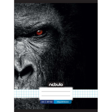 Nebulo : Tűzött kockás gorilla mintás füzet 87-32 A/4 füzet