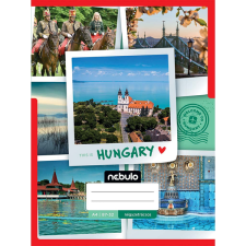 Nebulo : Tűzött kockás Magyarország mintás füzet 87-32 A/4 füzet