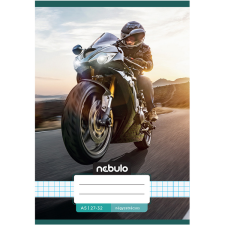 Nebulo : Tűzött versenymotor mintás kockás füzet 27-32 A/5 füzet