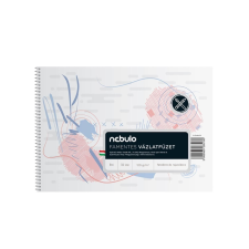 Nebulo Vázlatfüzet B4, spirálos, 120g, Nebulo füzet