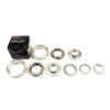 Neco BMX középcsapágy szett, press fit 43 mm, golyóskosaras, tengely nélkül, krómozott