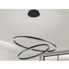 Nedes LED design mennyezeti lámpa 100W, 6500 lm, 3000K-6500K, fekete, IP20 - J4311/B