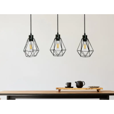 Nedes LED fém függeszték 3xE27, max.60W, Ø150x170x1500mm, IP20 - ME0012-3 világítás