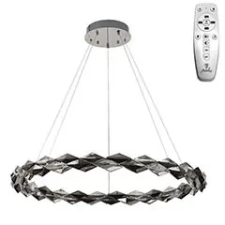 Nedes Mennyezeti LED design csillár:  J6328/CH (55W) - kristály, Színhőmérséklet és fényerő szabályzás! világítás