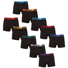 Nedeto 10PACK Férfi boxeralsó Nedeto fekete (10NB005) M férfi alsó