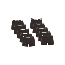 Nedeto 10PACK Férfi boxeralsó Nedeto Rebel black (10NBR001) 5XL férfi alsó