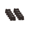 Nedeto 10PACK Férfi boxeralsó Nedeto Rebel black (10NBR001) XXL