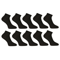 Nedeto 10PACK zokni Nedeto alacsony bambusz fekete (10PBN01) XL