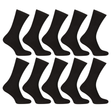 Nedeto 10PACK zokni Nedeto magas bambusz fekete (10PBV01) XL férfi zokni