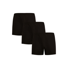 Nedeto 3PACK férfi bő szárú boxeralsók Nedeto fekete (3NDTT001) L