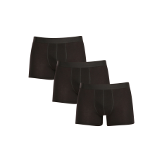 Nedeto 3PACK férfi boxeralsó Nedeto nagyméretű fekete (3NBX001) 6XL