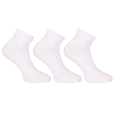Nedeto 3PACK zokni Nedeto alacsony bambusz fehér (3PBN02) M