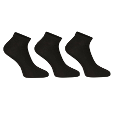 Nedeto 3PACK zokni Nedeto alacsony bambusz fekete (3PBN01) XL