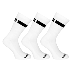 Nedeto 3PACK zokni Nedeto sport magas fehér (3NOB1) S