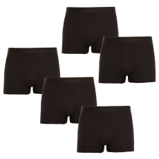 Nedeto 5PACK Férfi boxeralsó Nedeto fekete (5NB001) L