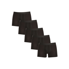 Nedeto 5PACK férfi boxeralsó Nedeto nagyméretű fekete (5NBX001) 6XL férfi alsó