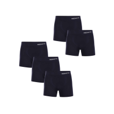 Nedeto 5PACK Férfi boxeralsó Nedeto varrat nélküli bambusz kék (5NDTB002S) XXL férfi alsó